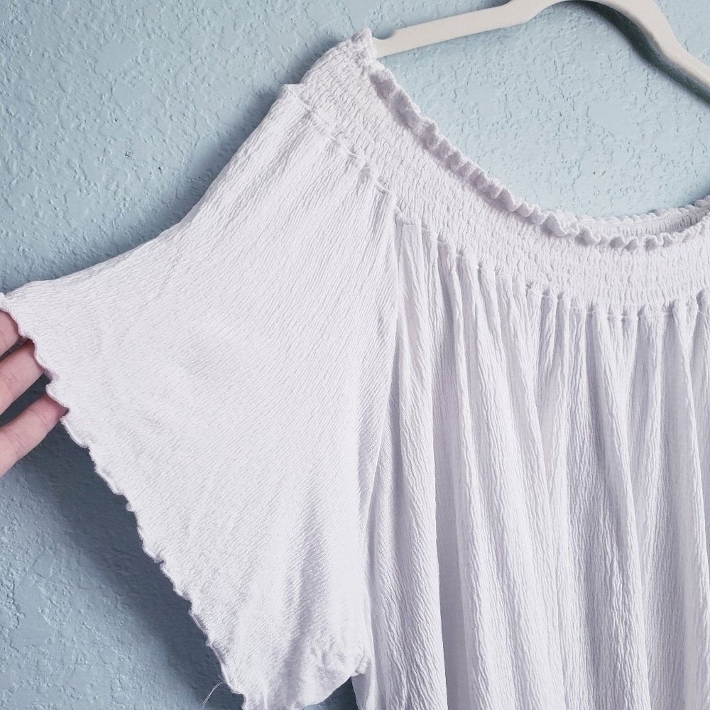 Nation LTF White Textured Off Shoulder Top - Picture 3 of 7
